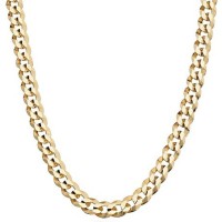 18K Gold Over 925 Sterling Silver 5mm Cuban Link Curb Chain Necklace for Women Men