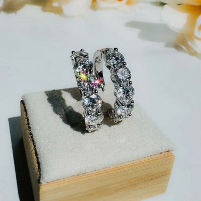 VVS1 Moissanite Small Hoop Earrings