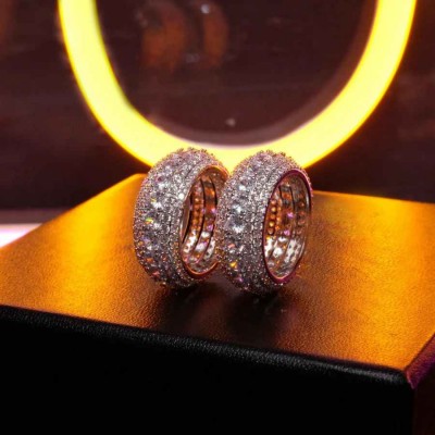 Micro-Inlay CZ Iced Ring