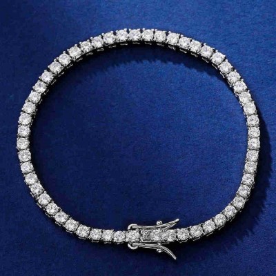 3mm Tennis Bracelet in 18K White Gold
