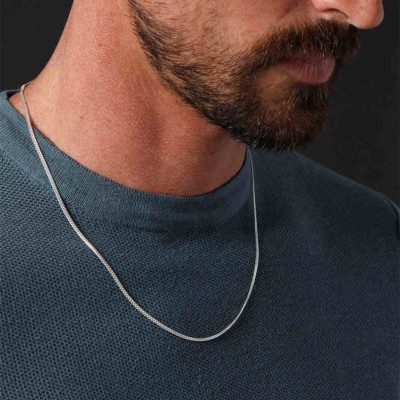 925 Sterling Silver Minimalist Cuban Chain Necklace