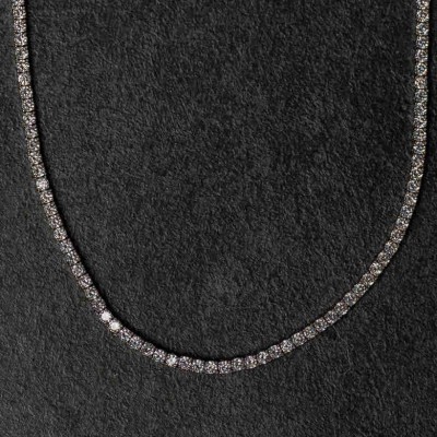 925 Sterling Silver Tennis Necklace Chain 