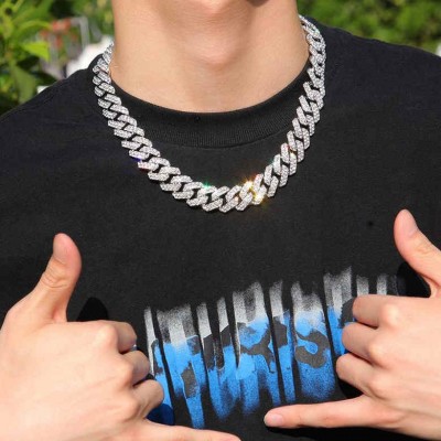 18mm Iced Out Cuban Chain