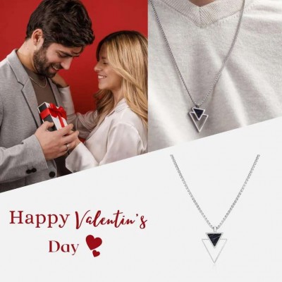 Men's Geometric Stainless Steel Necklace
