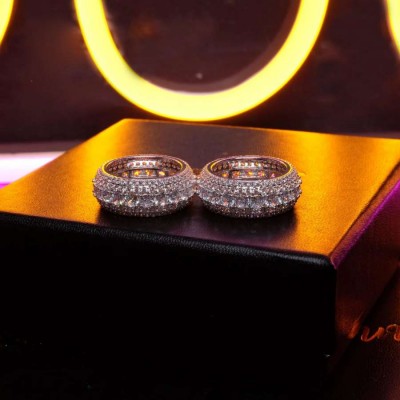 Micro-Inlay CZ Iced Ring
