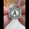 Unisex Mini Initial S925 Silver Belt Buckle Ring Personalized Gifts - Glamcura.com